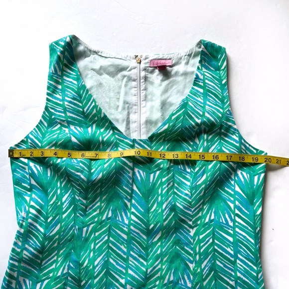 Lilly Pulitzer Tandie Shift Dress Womens 14 Toucan Green Costa Verde Elephant - Picture 11 of 15